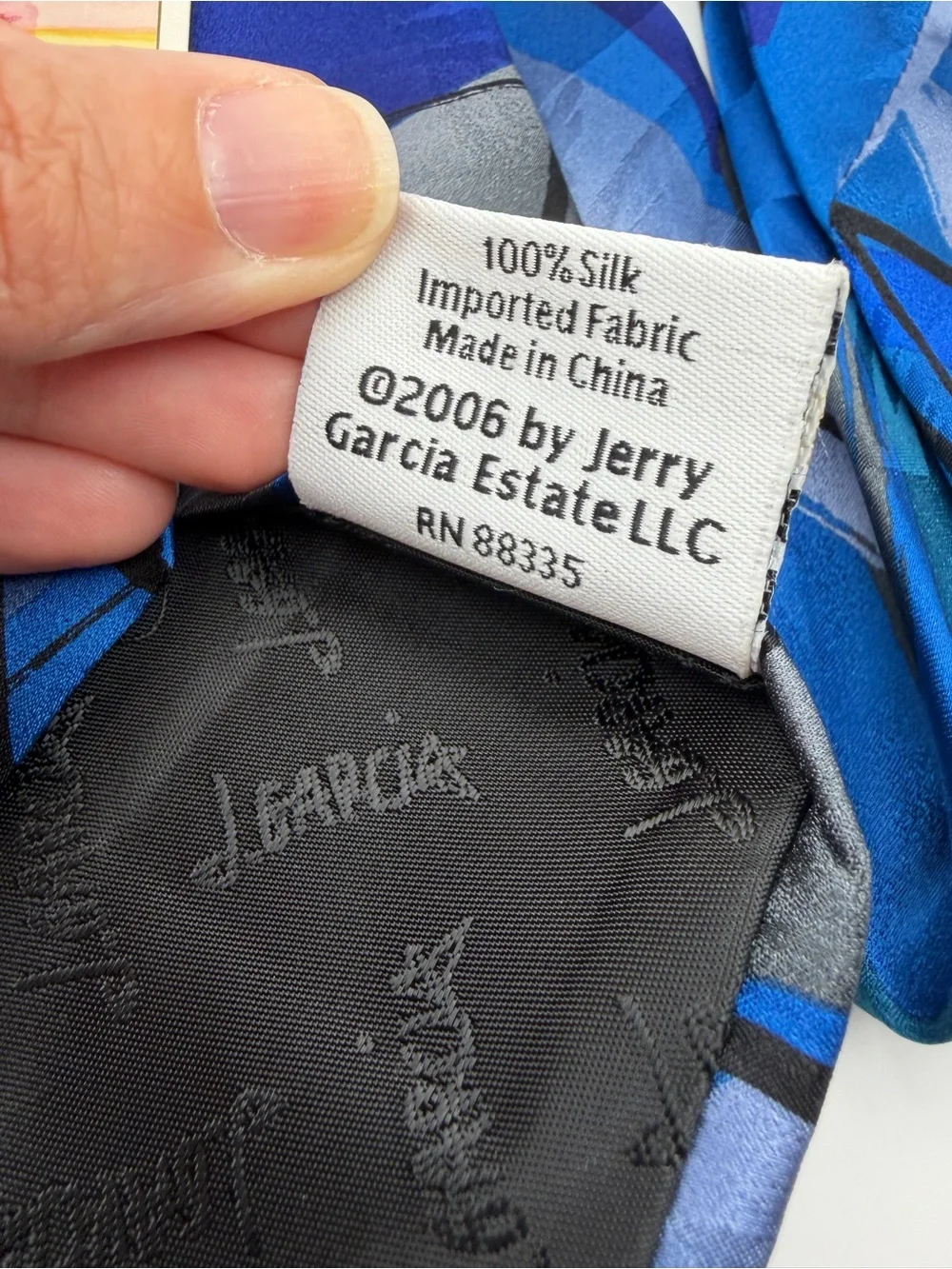 Jerry Garcia Greek Theater Feet Silk Tie Collection 43 Blue Limited Edition NWT